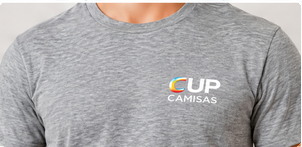 Camisa gola redonda cinza mescla